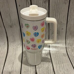 Sweethearts tumbler drink wear perfect for Valentine’s Day, heart, candy lovers